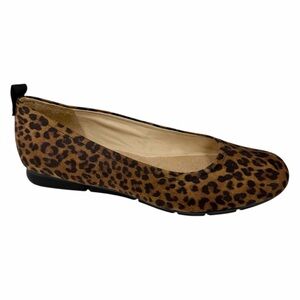 Dr. Scholls Women's Timeless Square Toe Ballerina Flats Brown Black Fabric 10M
